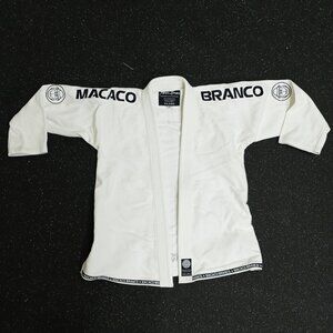 Macaco Branco BJJ Kimono Gi White Size A1